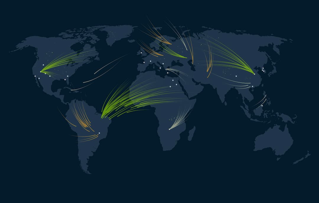 Network connectivity map